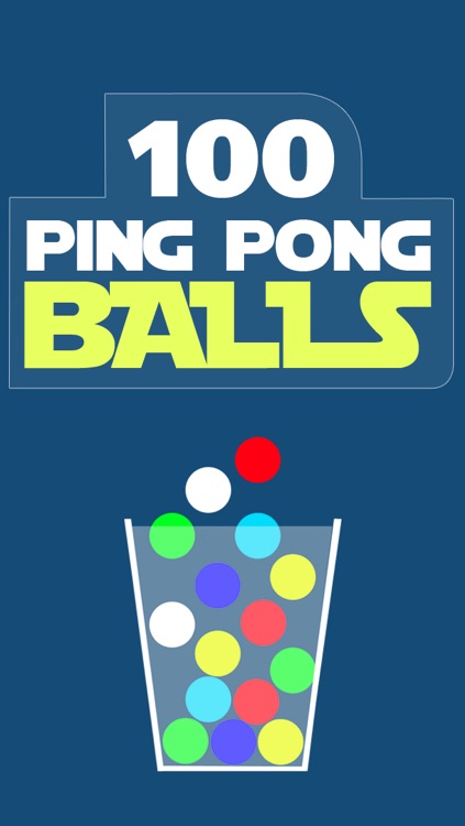 100 Ping Pong Balls - 3 Mini Physics Games Of Catching Balls in a Cup - Classic, Reverse and Mixed