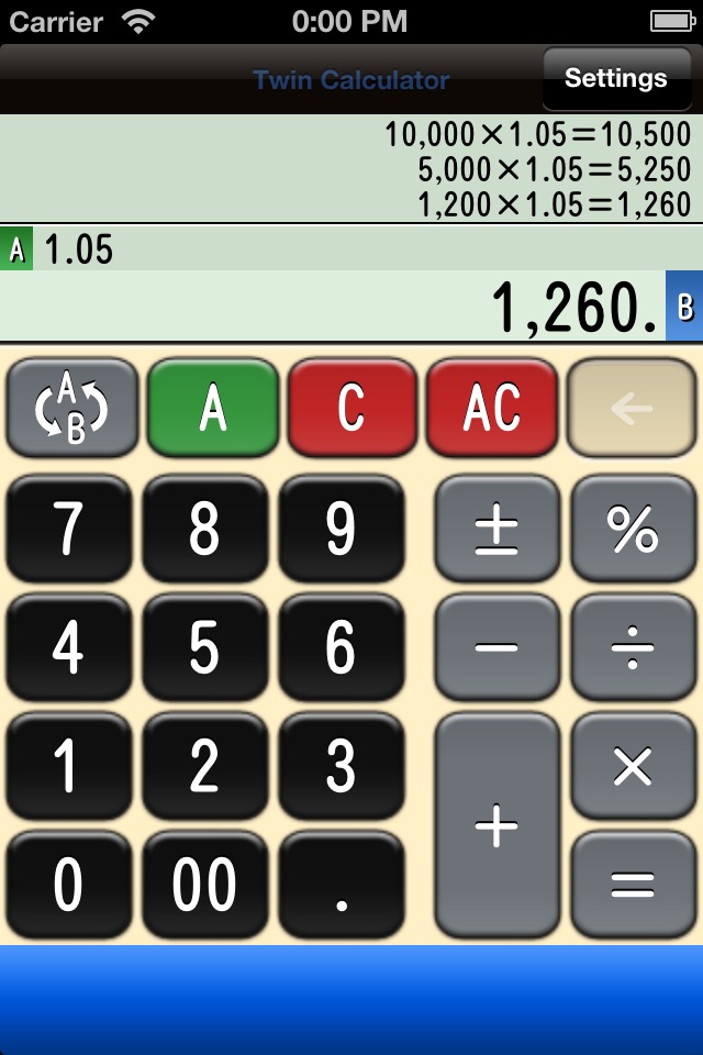 Twin Calculator screenshot 2