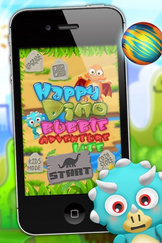Happy Dino Bubble Adventure Lite screenshot 2
