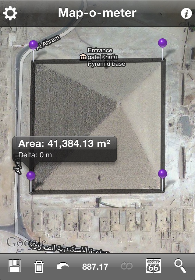 Map-o-meter screenshot 2