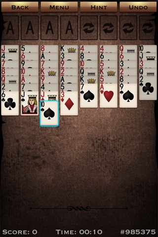 FreeCell for iPhone screenshot 2