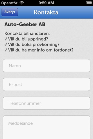Auto-Geeber AB screenshot 3