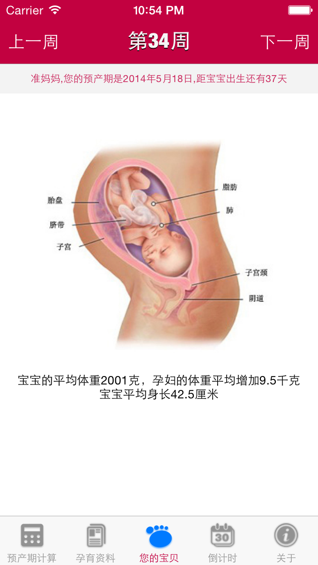 Screenshot #3 pour 预产期计算器