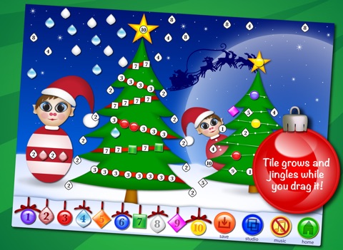 Sticky Numbers Xmas Lite screenshot 2