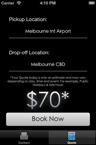 JustVHA - Melbourne Private Taxi & VHA screenshot 2