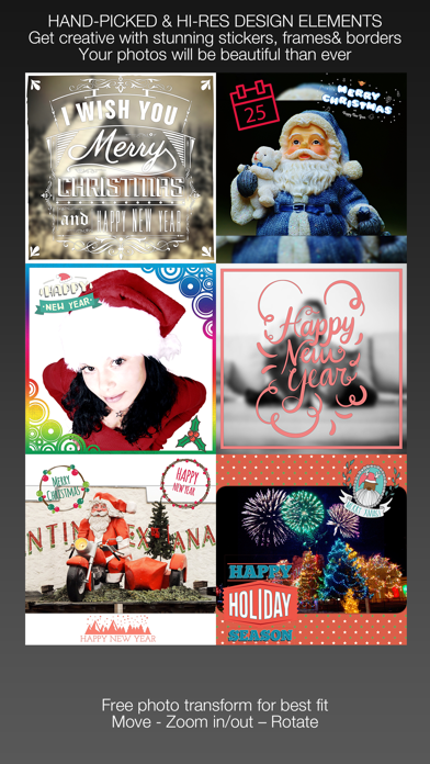 How to cancel & delete Stickermas - Add overlay artwork, sticker on image for New Year & Christmas from iphone & ipad 1