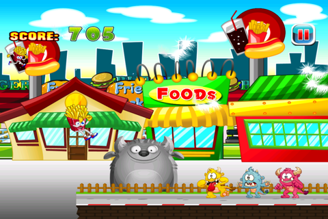 French Fries Happy Day : Street Food Monsters Running Escape screenshot 3