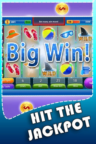 Free Slots Mania - Casino Blackjack, Poker, Cards & Fish for Bonus Chips Big Time screenshot 2