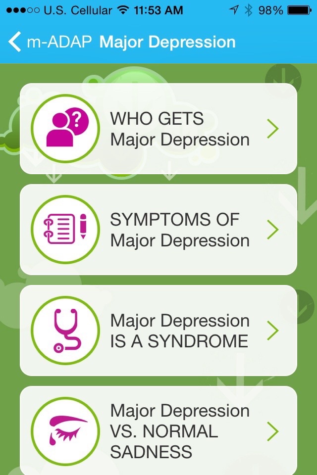 mADAP Depression Education screenshot 2