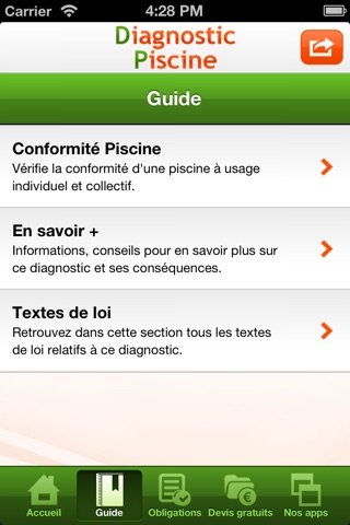 Diagnostic Piscine screenshot 4