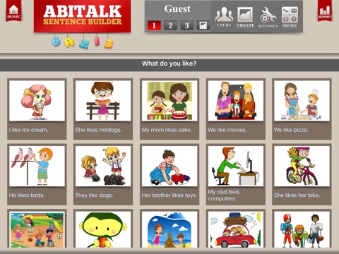 Sentence Builder for Special Needs Children screenshot 2