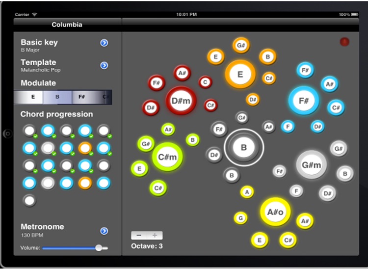 Music composition aid.Learning music composition with your iPad