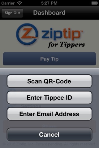 Ziptip screenshot 2