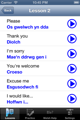 Start Welsh screenshot 2