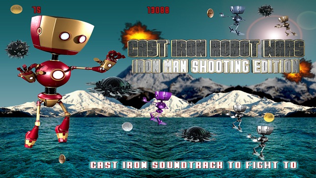 Cast Iron Robot Wars - Iron Man Shooting