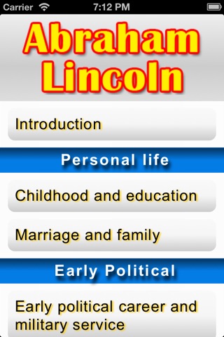 Abraham Lincoln Biography screenshot 2