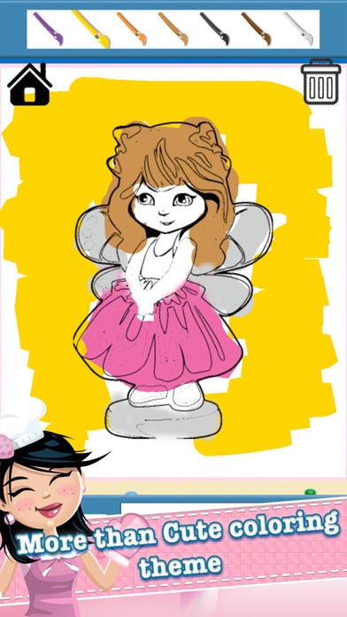 How to cancel & delete Princess Paint Draw Coloring good drawings for kid from iphone & ipad 4