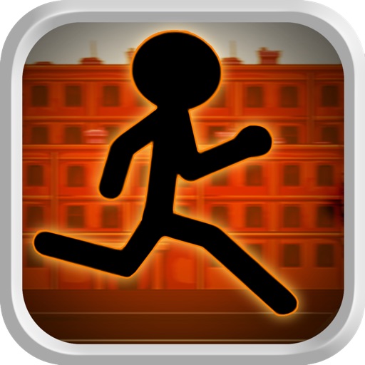 Deadly Stickman Run : Rooftop Escape Running Free icon