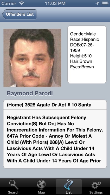 Sex Offenders Search for iPhone screenshot-3
