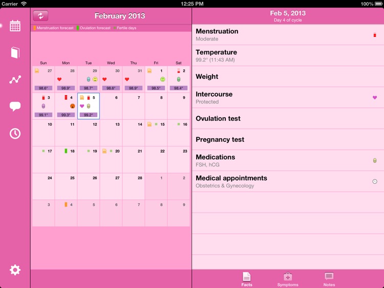 Menstrual Calendar for iPad