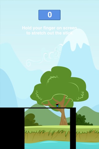 Pocket Bridge Dude Ninja - Hold Stick to Reach Tower screenshot 4