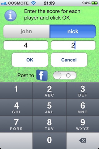 iSoccerMates for iPhone : Record football stats with style screenshot 3