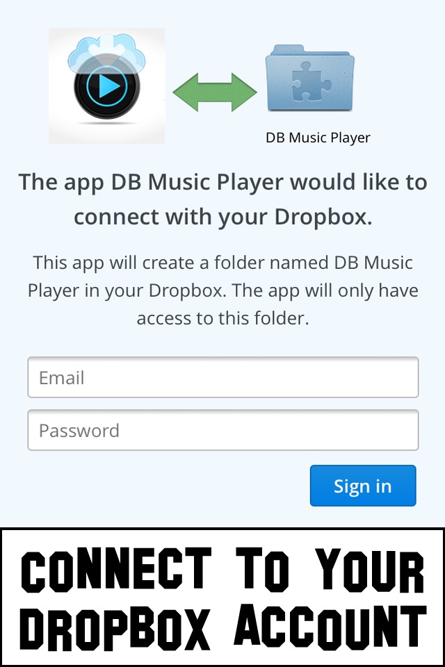 Drop N Play music box - Turn your dropbox folders into a personal cloud music player screenshot 2