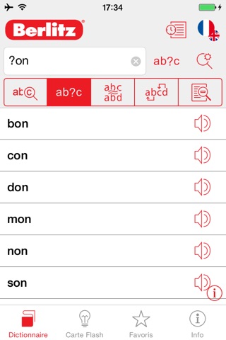 English - French Berlitz Mini Talking Dictionary screenshot 4