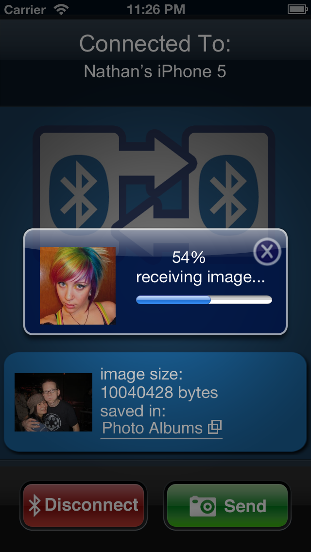 Bluetooth Photo Share Pro Screenshot 1