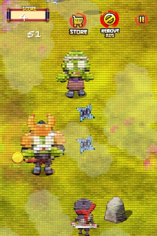 A Tiny Pixel Ninja Zombie Free screenshot 2