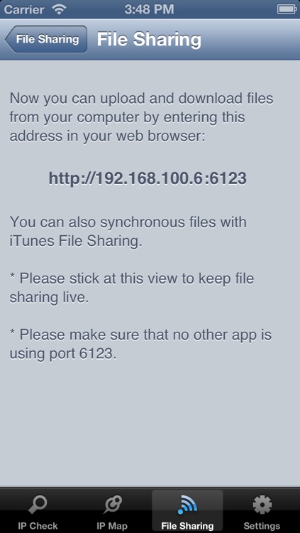 IPMap - IP Address Lookup Details & HTTP Wireless File Sharing screenshot-3