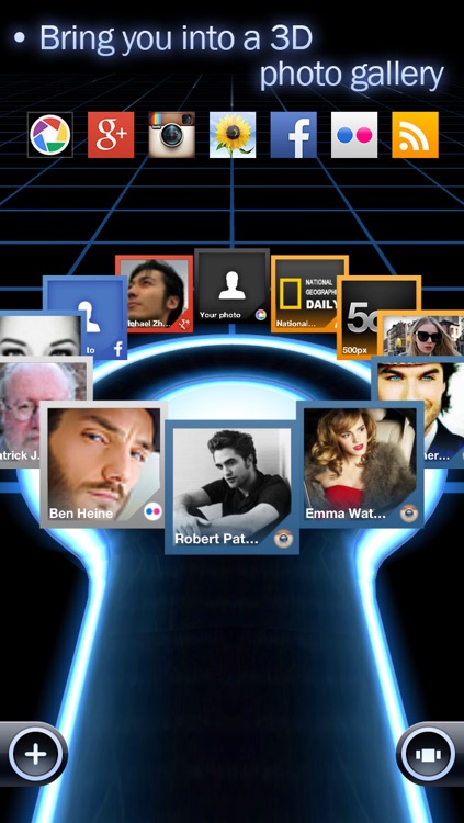 Photo 3D: The All-in-1 album for Facebook, Instagram, Flickr, Picasa and RSS