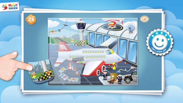 HappyTouch® Puzzle - Set 1 - Airport & Planes(圖1)-速報App