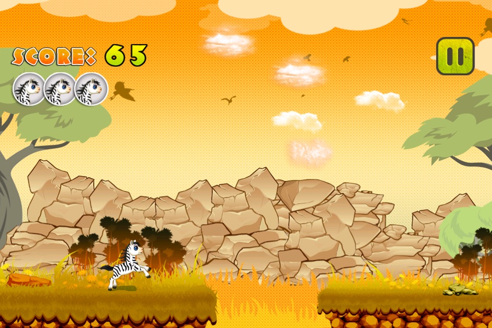 Zebra Runner - My Cute Little Zebra Running Game screenshot 2