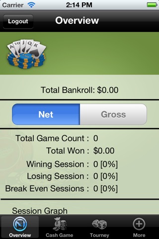 My Poker Diary Lite screenshot 2
