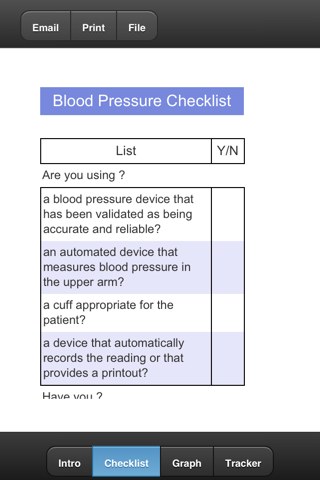 Blood Pressure Register screenshot 2