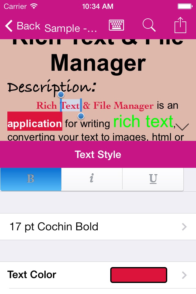 Rich Text & File Manager screenshot 3