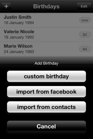 MyBirthday Calendar Mobile screenshot 4