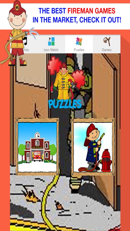 Fireman Games for Toddlers - Sounds and Puzzles