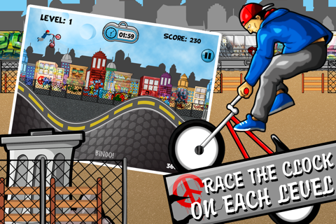 A BMX Freestyler Bike Trick Free Racing Game screenshot 3