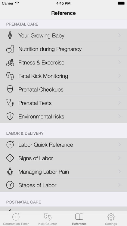 Full Term - Labor Contraction Timer, Pregnancy Reference & Kick Counter screenshot-3