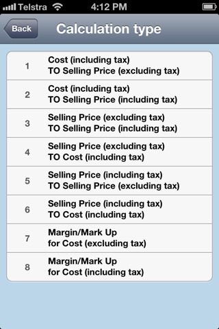 BisyCalc Retail Margin Calculator screenshot 2