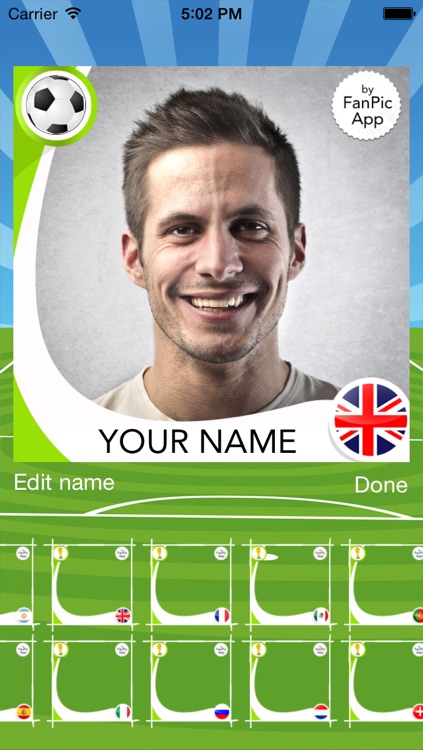 FanPic Football App – Soccer Fan Photo Frames screenshot-3