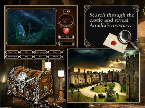 Amelia's Hidden Mystery HD - hidden object puzzle game screenshot 2