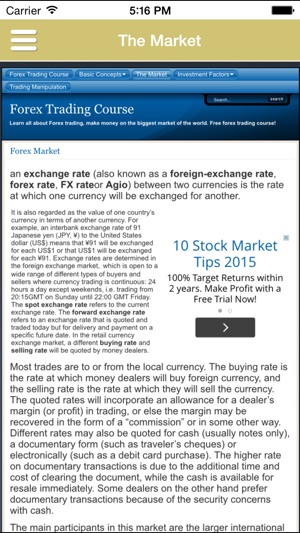 Foreign exchange and forex