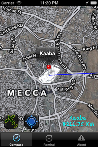 Mecca Pray (Lite)  - Find direction of Kaaba screenshot 2