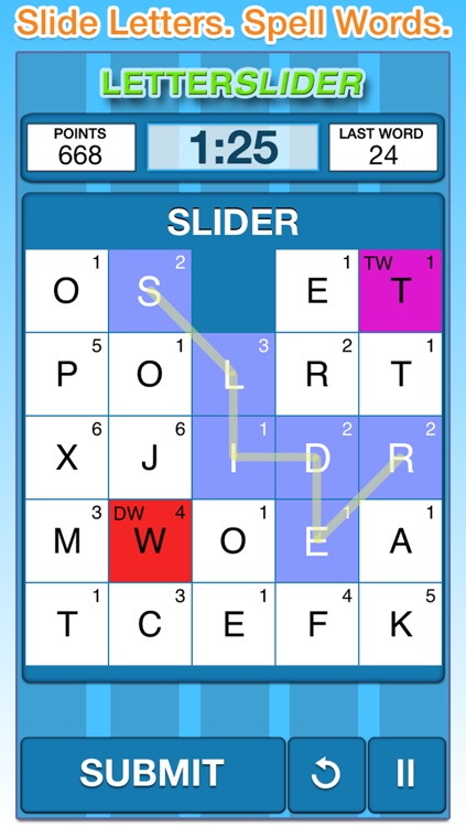 LetterSlider Original - The Word Search Slider Puzzle Game for Kids and Adults