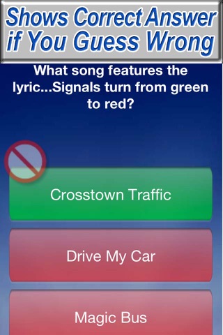 Classic Rock Lyrics Trivia Game screenshot 3