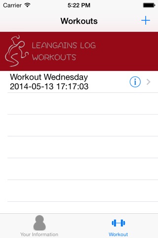 LeanGains Log screenshot 2