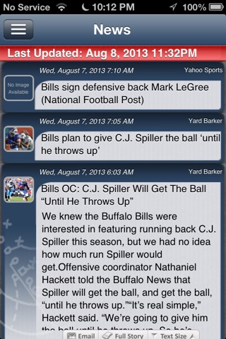 Buffalo Football Live screenshot 2